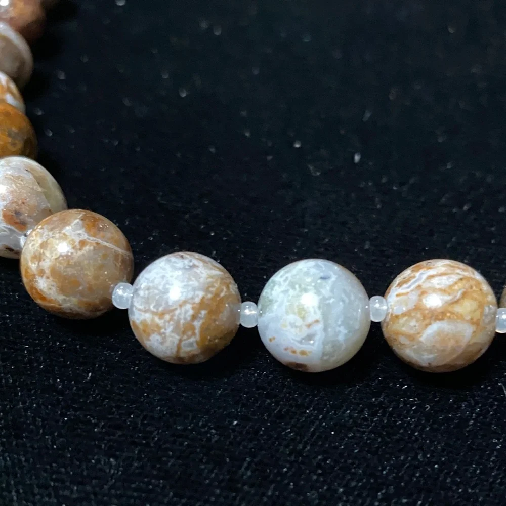 Artisan Natural African Green Opal gemstone silver magnetic clasp necklace